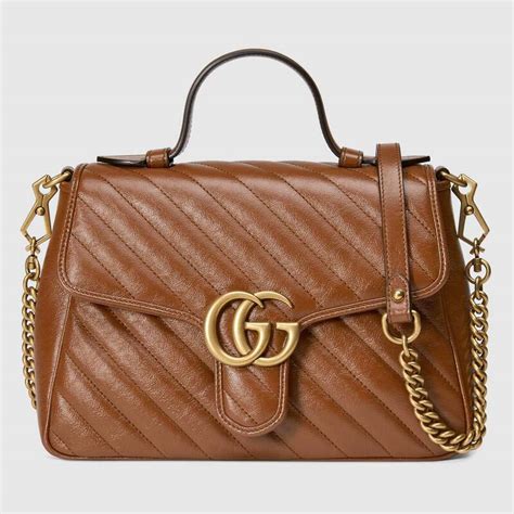 gucci marmont matelasse brown|Gucci Marmont matelasse tote.